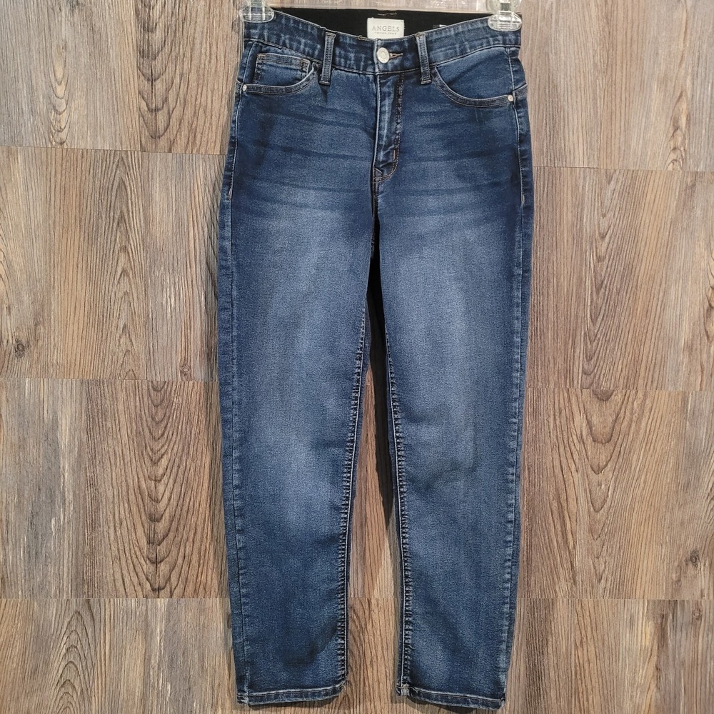 Angels Forever Young Everluxe Sculpt Straight Ankle 8/29x25 Dark Wash Mid Rise